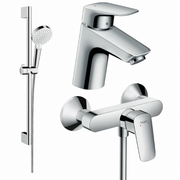 Набор смесителей для душа 3 в 1 Hansgrohe Logis (26534400, 71078000, 71600000)
