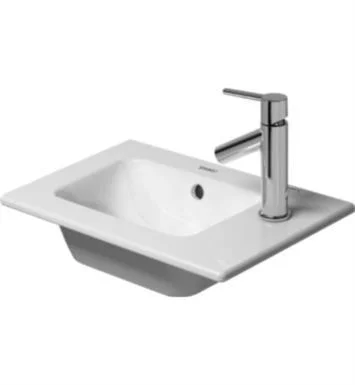 Умывальник DURAVIT ME BY STARCK 43*30 см, мебельный, с 1м отв. под смеситель, с переливом