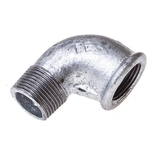 Угол чугунный оцинкованный Berg Montana Ø 2-1/2"×90° внутр.- наруж. резьба