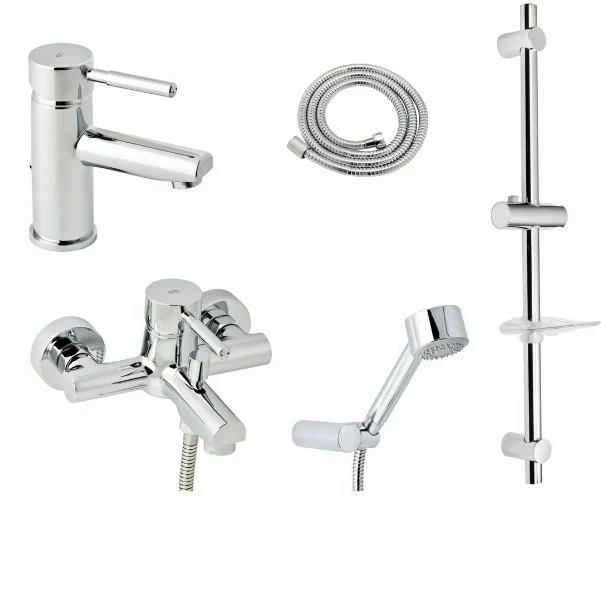 Набір для ванни зі штангою GENEBRE Tau 04TA1V17RO (65135184566+65100184566+163645)