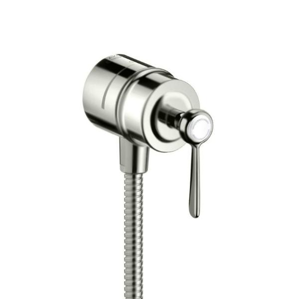 Шланговое подсоединение Axor Montreux Fixfit Stop 1/2" длинная рукоятка, цвет: хром