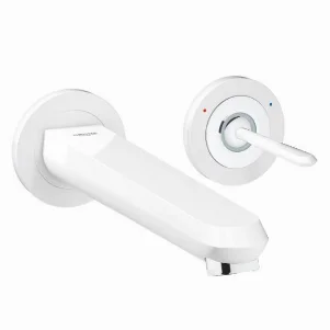 Змішувач настінний для раковини Grohe Eurodisc Joy L-Size, білий місяць