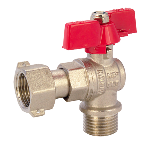 Кран кульовий кутовий Fado New PN40 Ø 1/2" з накидною гайкою