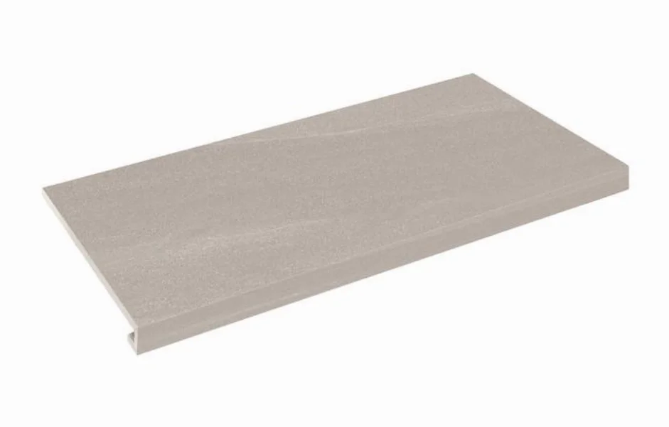 Ступень угловая левая с капиносом SZRXCL8BRR1 Calcare Grey 345-35x600x9,2 Zeus Ceramica