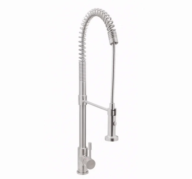 Смеситель для кухни Genebre Inox, выдвижной излив