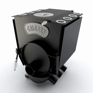 Печь булерьян Новаслав Calgary Lux Тип "00" ЧК - 6,0 кВт (конфорка)