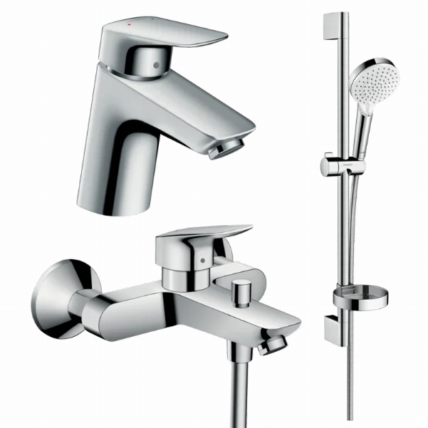 Набір змішувачів для ванни 3 в 1 Hansgrohe Logis 71400115 (71070000, 26553400, 71400000)