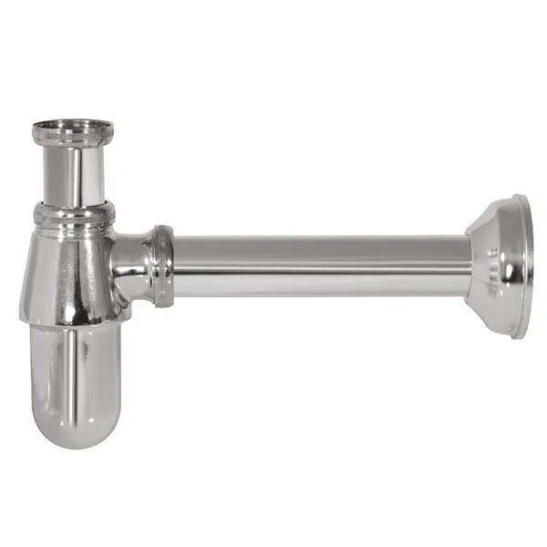 Сифон для умивальника GHIDINI Concord Ø 32×1-1/4" (хром латунный, под автопробку)