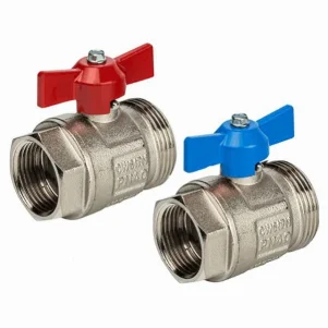 Комплект шаровых кранов KERMI 1"х1-1/4" (для колекторов)