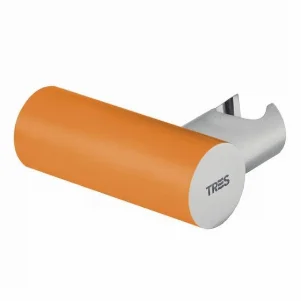 Держатель душа круглый Tres оранжевый-хром