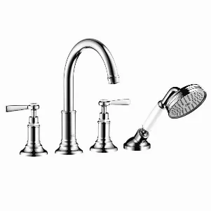 Смеситель для ванны Axor Montreux, на борт плитки, 2-х рычажный, хром