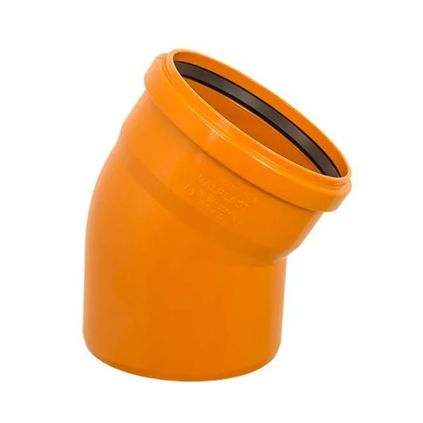 Коліно каналізаційне ПВХ Valplast Ø 200/30° мм