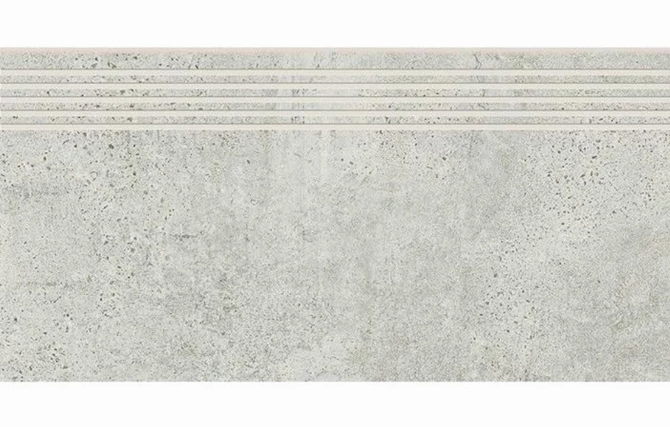 Щабель пряма Newstone Light Grey Steptread 298x598 Opoczno