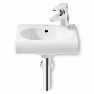 Раковина Roca Meridian Mini 600x320 мм змішувач зліва, з комплектом кріплень