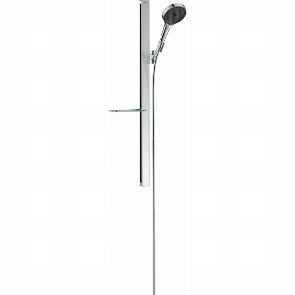 Душевой набор Hansgrohe Rainfinity 130 3jet EcoSmart с душевой стойкой 90 см и мыльницей 27672000