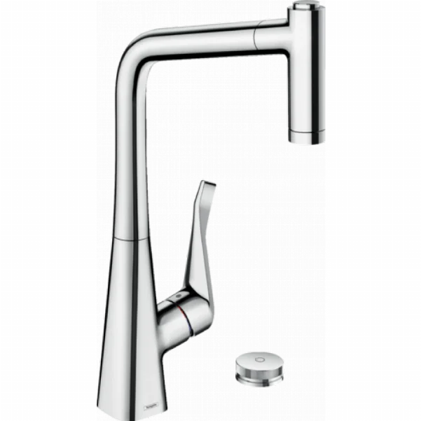 Смеситель Hansgrohe Metris Select M71 для кухонной мойки, хром 73806000