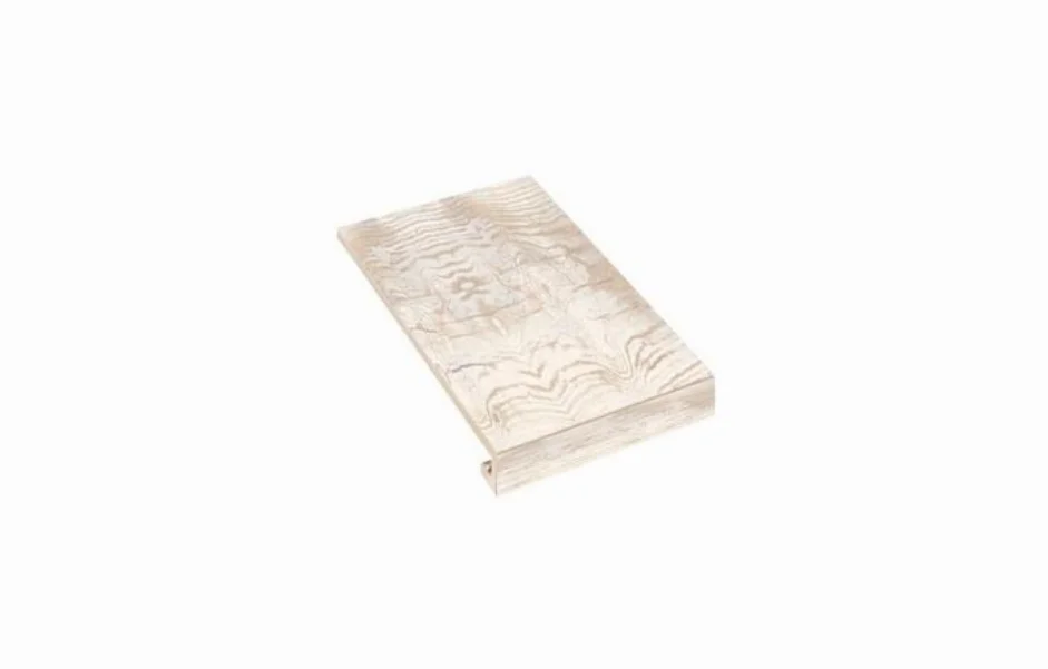 Ступень угловая правая с капиносом SZBXLV1BRP2 Legno Bianco 150-35x345x9,2 Zeus Ceramica