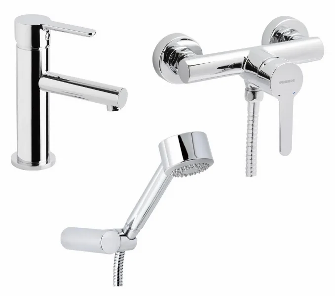 Набір змішувачів для душу без штанги GENEBRE Oslo 03OS-shower (65110194566+65130194566)