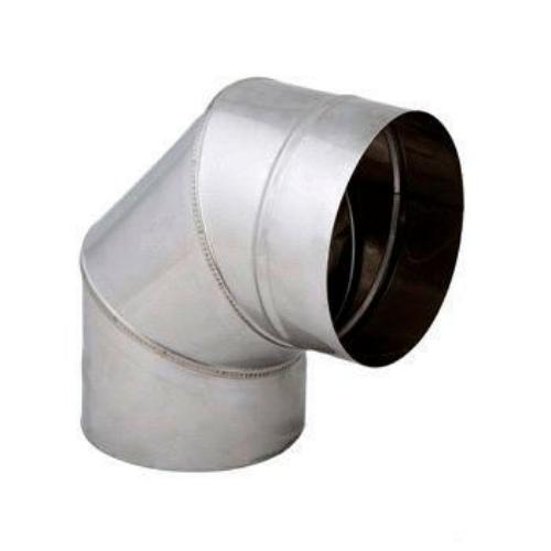 Коліно для димоходу Ø 150/90° мм (сталь AISI 1,0 мм)