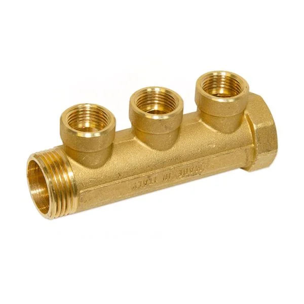 Колектор латунний Bianchi Ø 1"×1/2" - 3 контури, I=36 мм (внутрішня різьба)