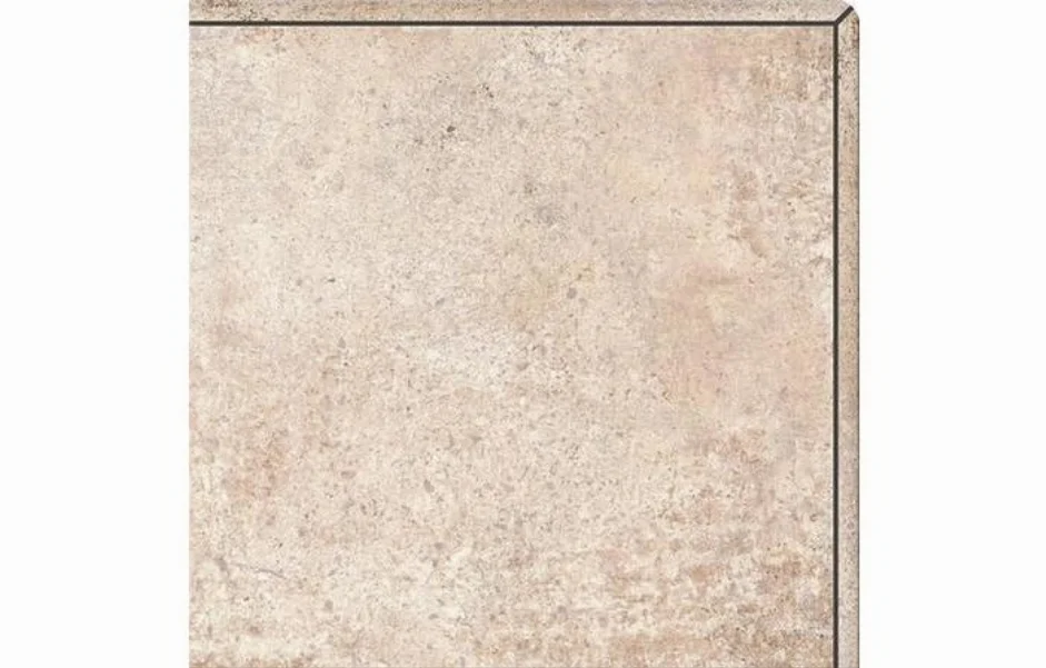 Ступень угловая с капиносом Lukas Beige 313x313x8 Cersanit