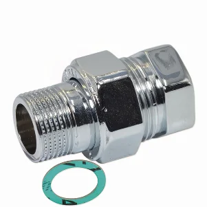 Згін американка пряма хромована Pattaroni Ø 1/2" внутр.- зовн. різьба (під прокладку)