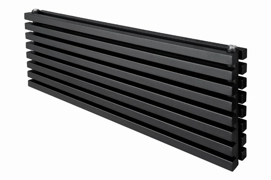 Дизайнерский радиатор горизонтальный Arttidesign Ancona ІІ G 8/368/1000 черный матовый