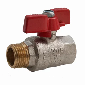 Кран кульовий Fado New PN40 Ø 1/2" внутр.- зовн. різьба "метелик"