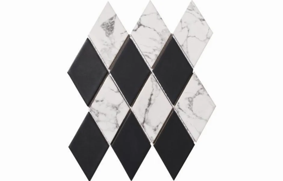 Мозаика D 69003 Diamond С2 Black Print 50 MAT 264x314 Kotto Ceramica