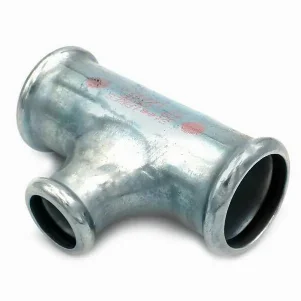 Трійник редукційний прес оцинковка RM Steel Pres Ø 108×88.9×108 мм