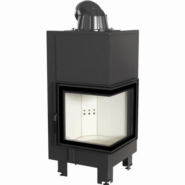 Камінна топка Kratki MBN 12 BS 8,0 кВт, права - гнуте скло