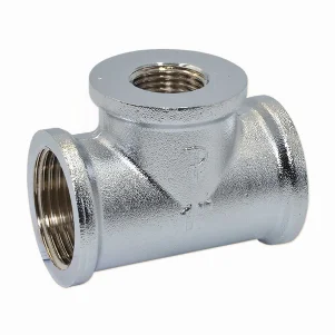 Трійник редукційний хром Pattaroni Ø 1"×3/4"×1" внутрішня різьба