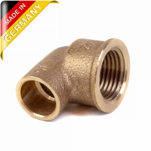 Коліно бронзове Sanha Ø 28x1" внутрішня різьба