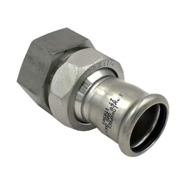 Збірка прес нержавійка RM Inox PRES Ø 35×1-1/4" внутрішня різьба