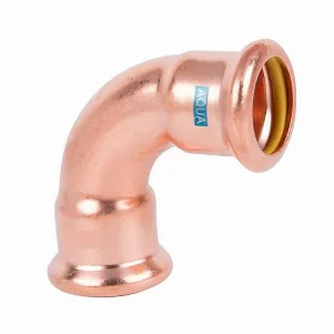 Колено пресс медное RM Aespres Uniko (2 муфты) Ø 15/90° мм