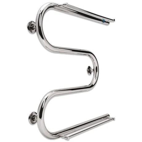 Полотенцесушитель водяній змійовик LARIS 32 РС3 500x500 1" з 2-ма поличками