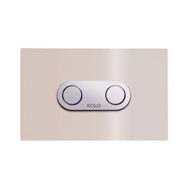 Змивна клавіша KOLO Cameleon з спускным пристроєм, бежеве скло