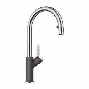Смеситель для кухни Blanco Carena-S хром/темная скала