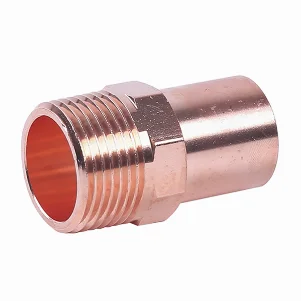 Штуцер пресс медный RM Aespres Uniko Ø 12×1/2" наружная резьба