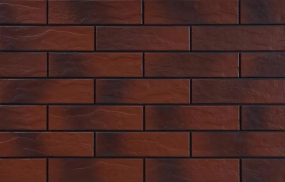 Плитка фасадная с оттенкомBurgund RUST 65x245x6,5 Cerrad