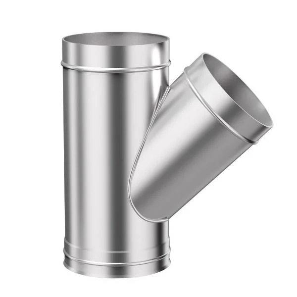 Трійник для димоходу нержавіюча сталь Ø 400/45° - товщина 0,8 мм