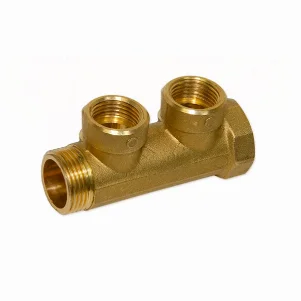 Колектор латунний Bianchi Ø 3/4"×1/2" - 2 контури, I=36 мм (внутрішня різьба)