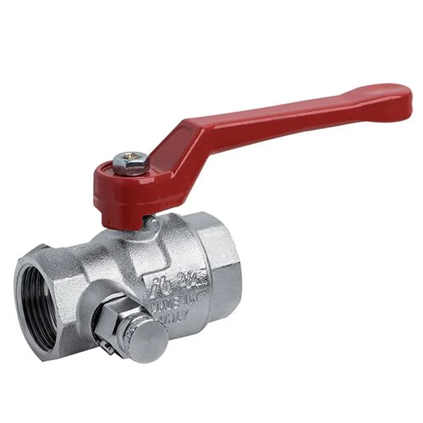 Кран кульовий з повітровідвідником Bonomi Tamigi PN15 Ø 1" внутр.- внутр. різьба "алюмінієва ручка"