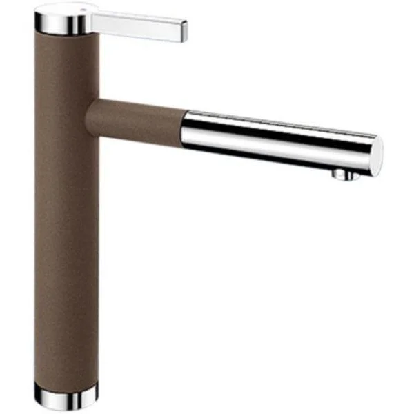 Смеситель для кухни Blanco Linee-S хром/кофе