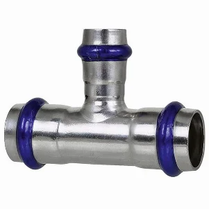 Тройник редукционный пресс нержавейка ASG Inox Press Ø 18×15×18 мм