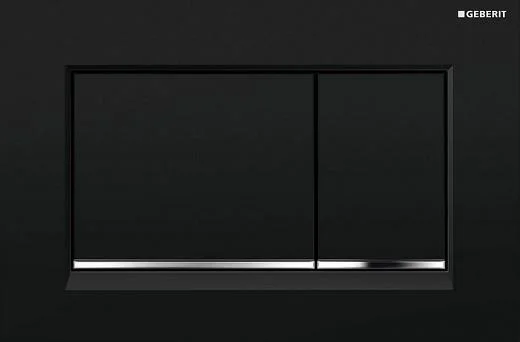 Змивна клавіша GEBERIT Sigma30 подвійний змив, чорний
