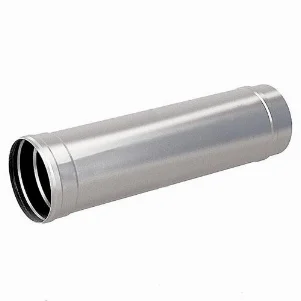 Труба дымоходная нержавейка Ø 140 - 0,5 м (сталь 0,5 мм AISI)