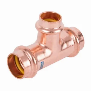 Тройник пресс медный редукционный RM Aespres Uniko Ø 35×28×35 мм