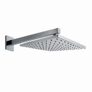 Верхний потолочный душ Tres CUB-300 300х300 мм, 1jet, настенный кронштейн квадратный