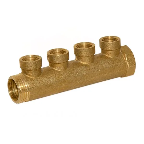 Колектор латунний Bianchi Ø 1"×1/2" - 4 контури, I=36 мм (внутрішня різьба)